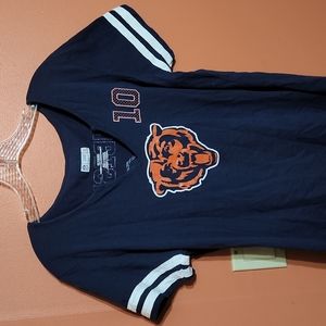 Team Apparel NFL Chicago Bears womens XL V Neck top Trubisky 10 jersey
